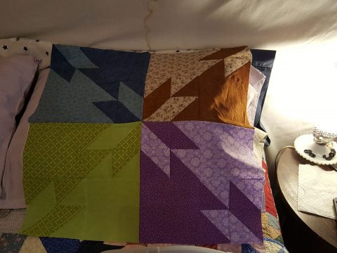 Hunter's Star from scrap fabrics