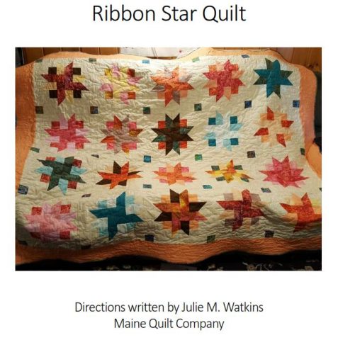 Ribbon Star Quilt Pattern by Maine Quilt Company