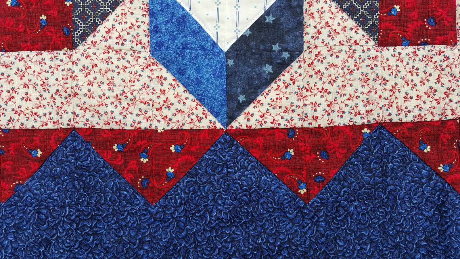 Quilted Patriotic Table Runner