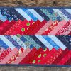 Quilted Chevrons Table Runner
