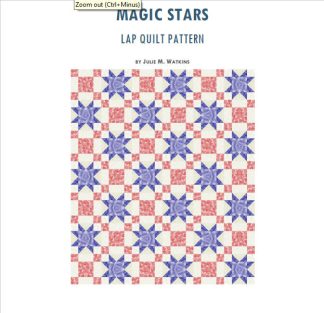 Magic Stars Lap Quilt Pattern